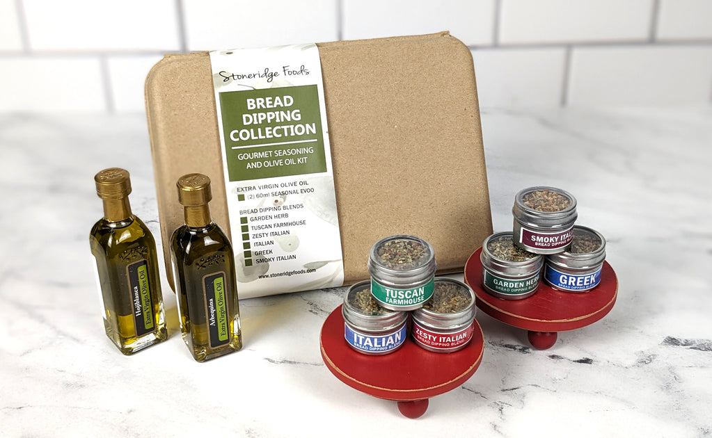 Olive Oil & Seasoning Blend Gift Set Gourmet Dipping Set Holiday