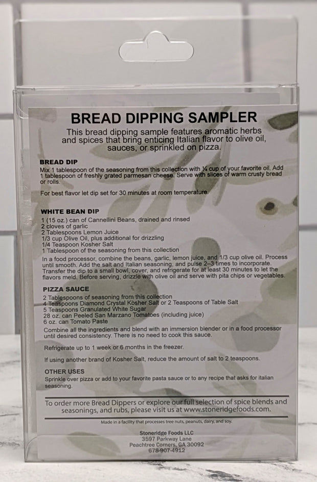 Bread Dipping Sampler