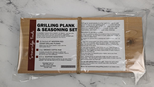 Grilling Plank & Seasoning Set