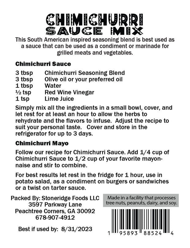Chimichurri Sauce Mix