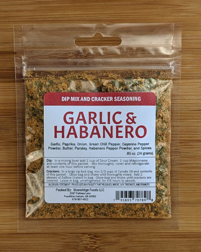 Garlic & Habanero Dip Mix and Cracker Seasoning